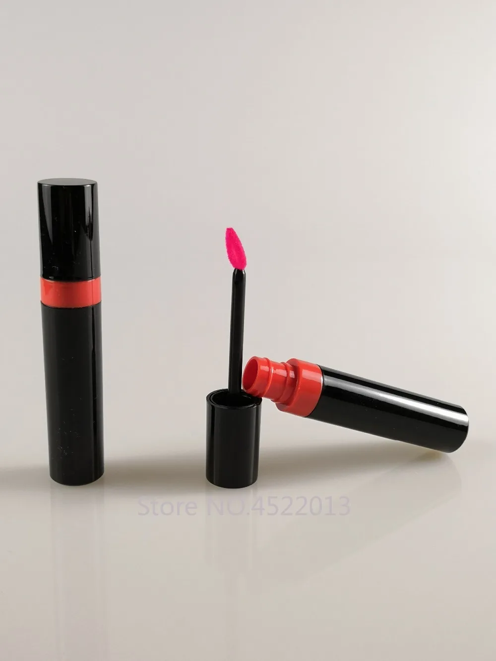 Черный круглый блеск для губ многоразовая бутылка пустая пластиковая