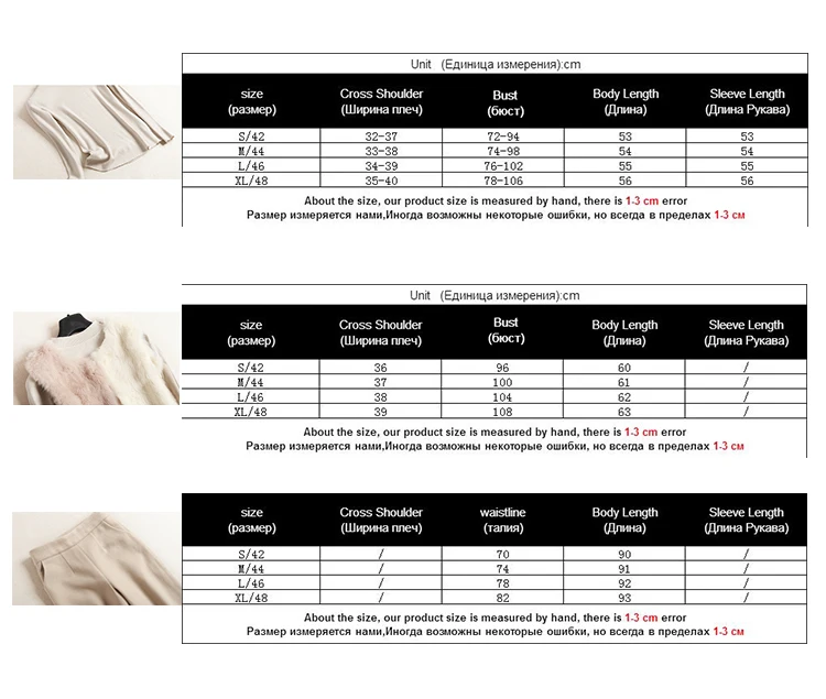 

Outfit Women Faux Fur Coat Autumn Winter New Stitching Fur Vest Female Knitted Sweater Wide Leg Pants Elegant Three Pieces Set