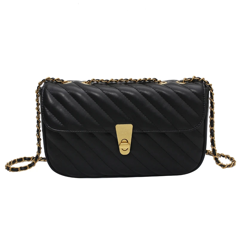 

High Quality Leather Underarm Bag 2021 Spring Trendy Chain Shoulder Bag Designer Handbags Luxury Crossbody Bags For Women