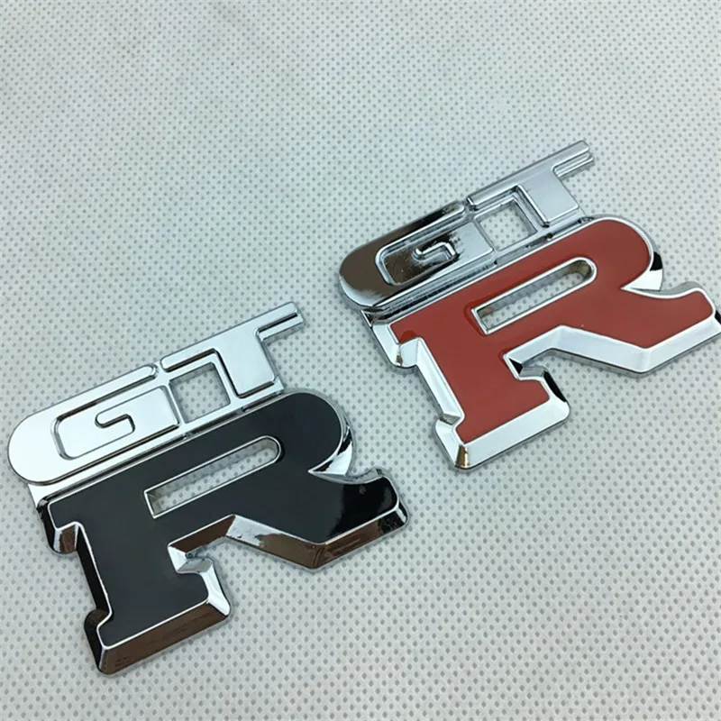 Металлическая хромированная 3D Автомобильная эмблема GTR автомобильная наклейка