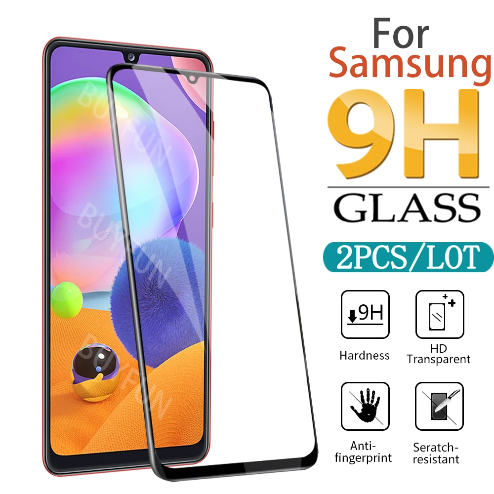 2 шт Супер прозрачное закаленное стекло протектор экрана для Samsung Galaxy A31 Защитное A