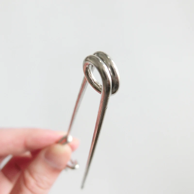 Большие Металлические Булавки серебристые безопасные булавки для ювелирных