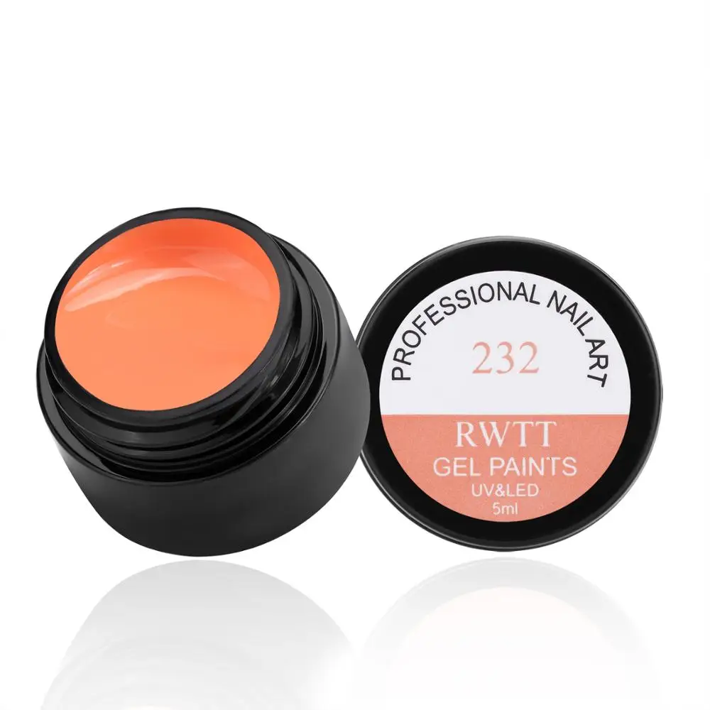 1 бутылка Гель-лак для ногтей 5 мл Лак густая упругая краска монохромный