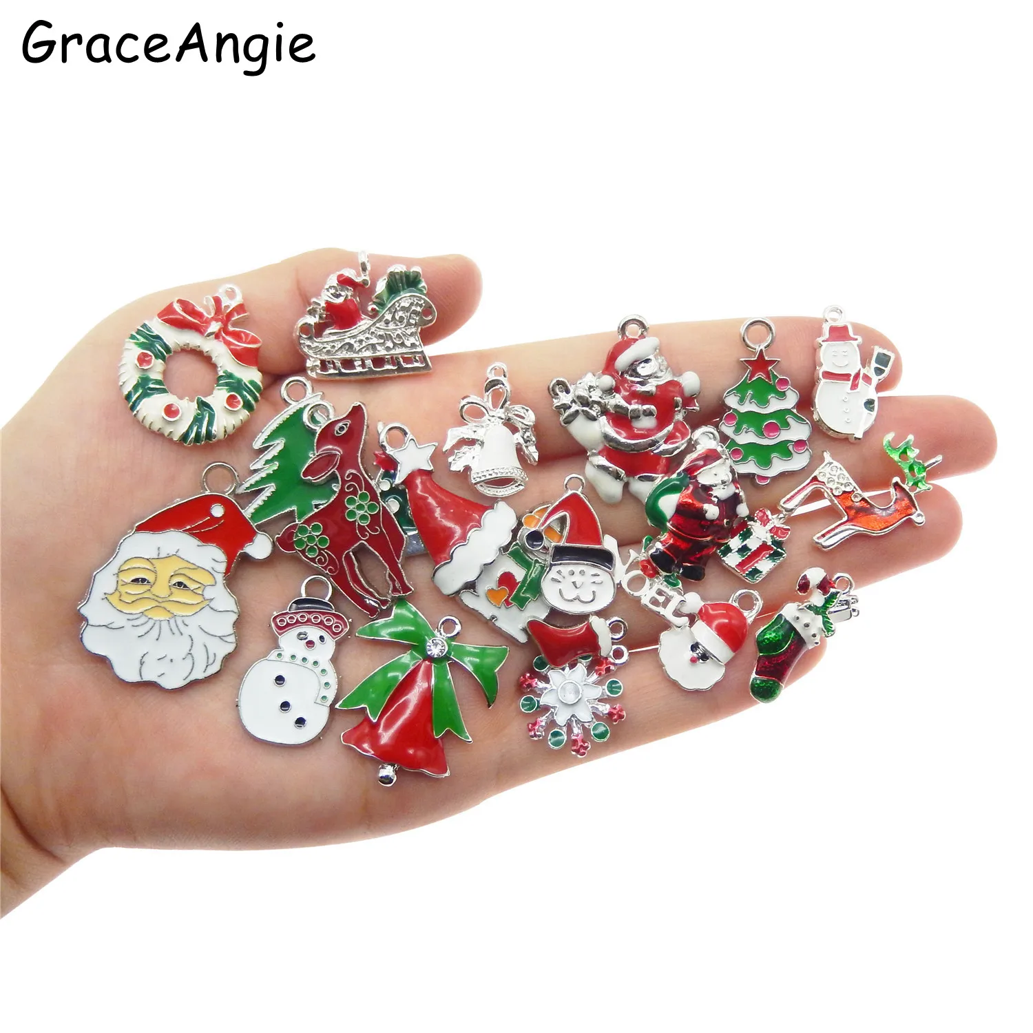 15 шт. металлические эмалированные подвески для браслетов серег | Украшения и