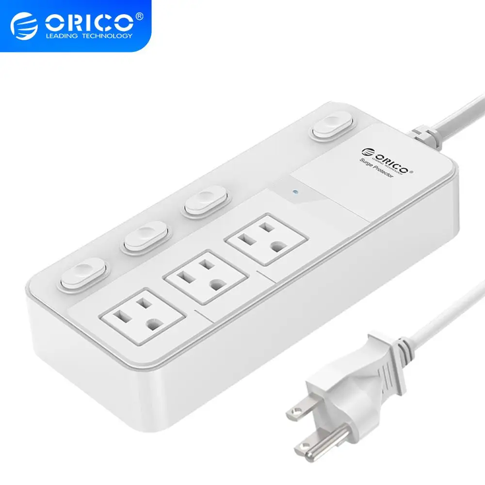 ORICO 3AC розетки США Plug мощность полосы электронный таймер разъем зарядки Защита от