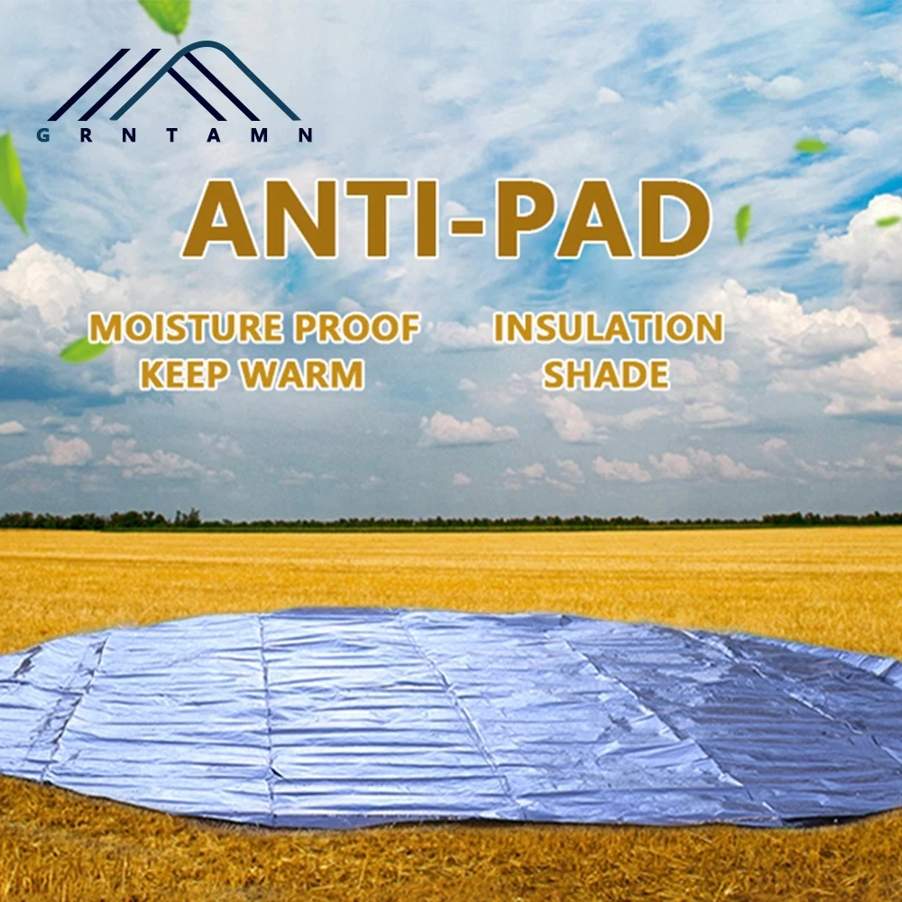 저렴한 Sunndays 방수 텐트 풋 프린트 라운드 매트 휴대용 타프 벨 텐트 그라운드 캠핑 블랙 (다양한 크기)