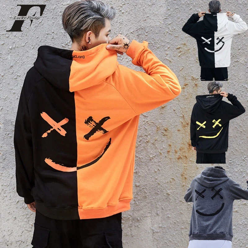 3d Толстовка с капюшоном пуловер принтом Be Happy Smile Face толстовка в стиле хип-хоп для