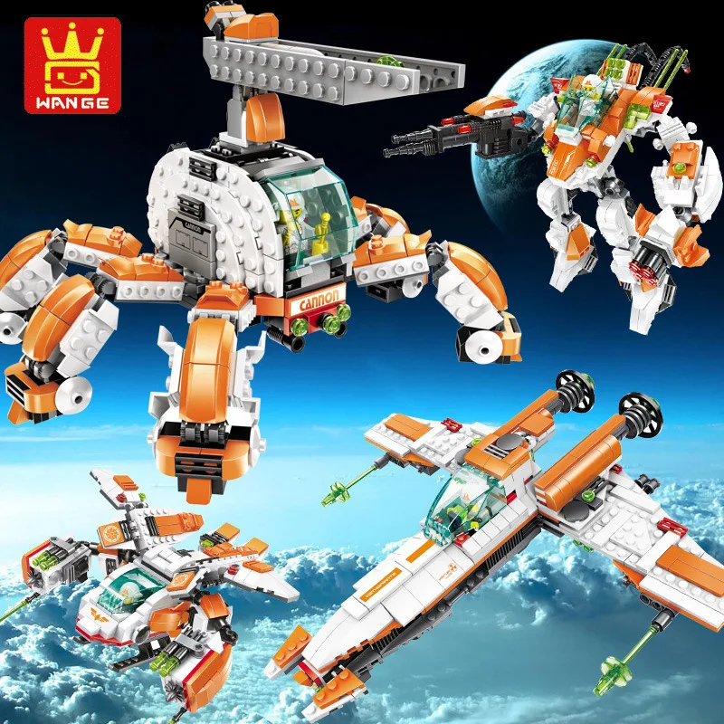 Серия Super Clan Robot Gripper Building Blocks набор моделей для детей развивающие совместимо с 55171