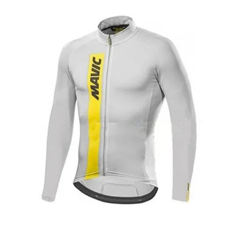 Mavic Pro team весна/осень, велосипедная футболка с длинным рукавом и нагрудником, набор одежды для велосипеда, Мужская дышащая велосипедная одежда - Цвет: Jersey
