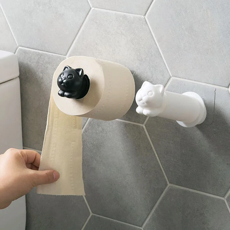 Держатель для туалетной бумаги настенный держатель салфеток с мультяшным котом