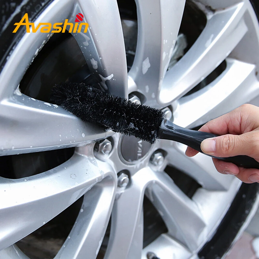 

Car Upgraded Version Lengthened Auto Maintenance Rim Cleaning Brush Car Wash Beauty Microfiber Wheel Rim Detailing Brush