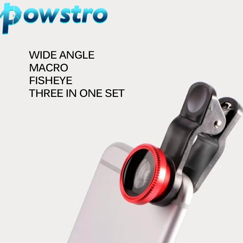 Объектив для телефона рыбий глаз 0.67x широкоугольный зум-объектив макрообъективы