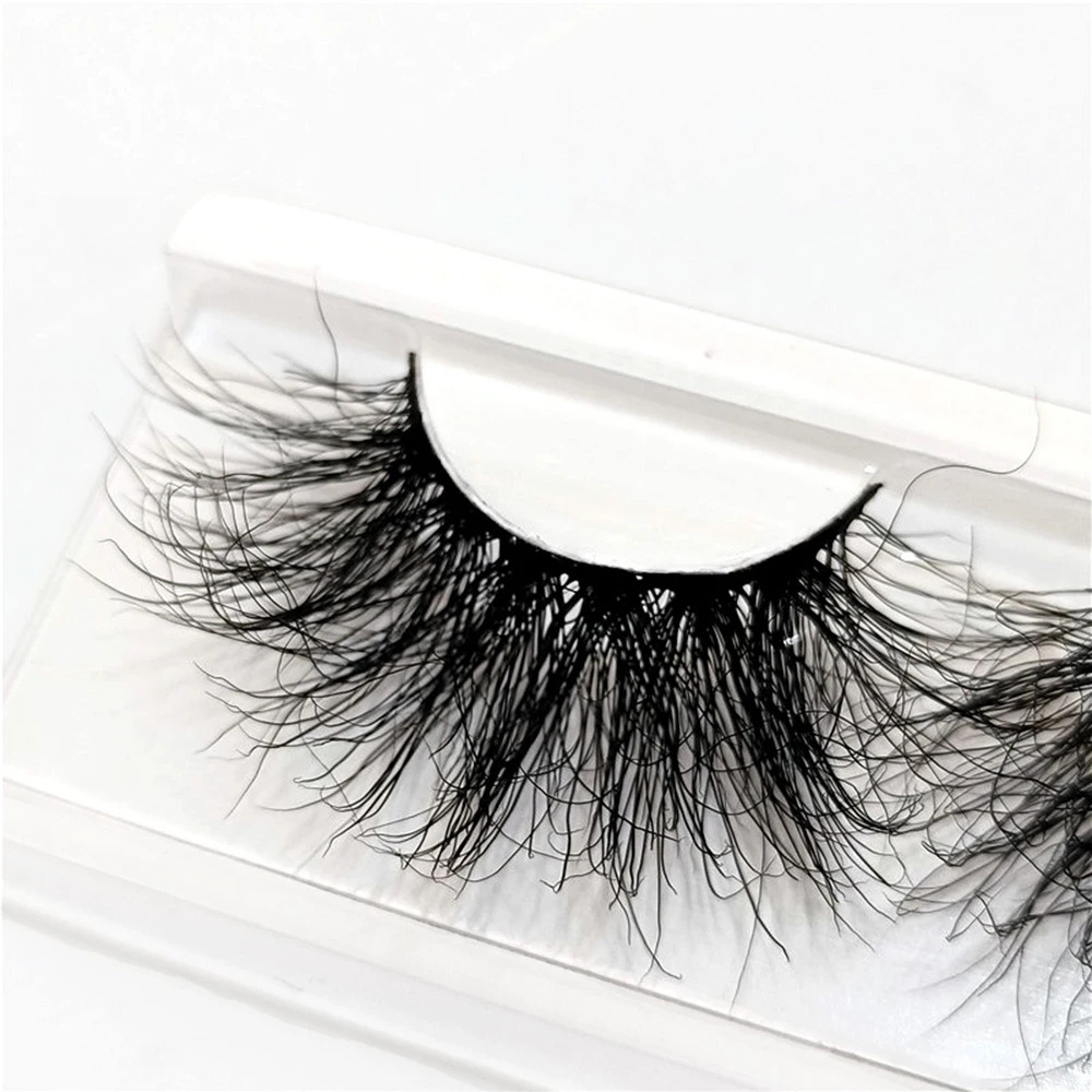 1 Pair 3D Mink False Eyelashes 20mm Soft Fluffy Natural Thick Wispies Fake Lashes Makeup Extension Cruelty-free Handmade Eyelash | Красота и
