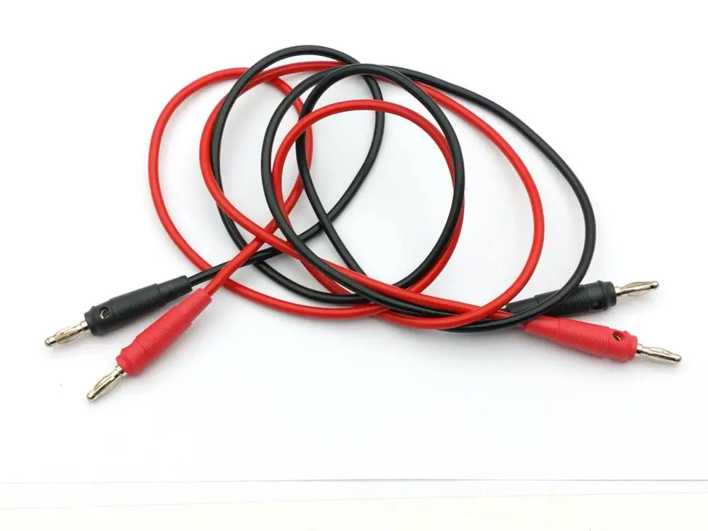 

20pcs Silicone High Voltage Banana to Banana Plugs for Test Leads Cable