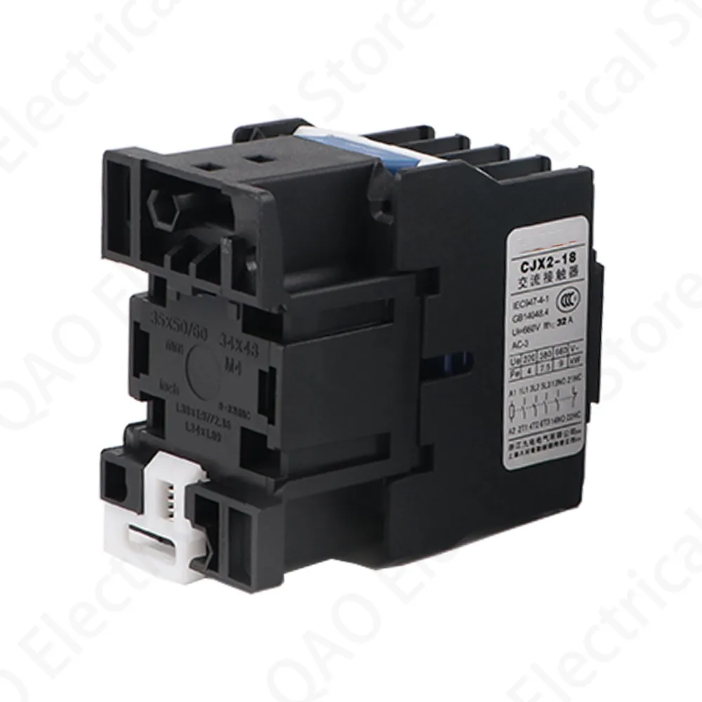 AC 220V контактор CJX2 1801 24VAC 1 фаза 380VAC 3 фазы|Замыкатели| |