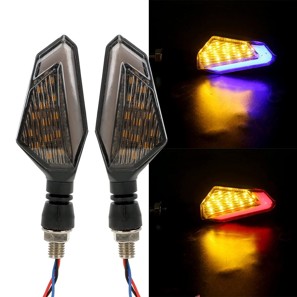 

Universal 2Pcs/set DC 12V Blinker Signal Lamp Motorcycle LED Turn Signal Light Waterproof Front Rear Light Motorbike Accessories