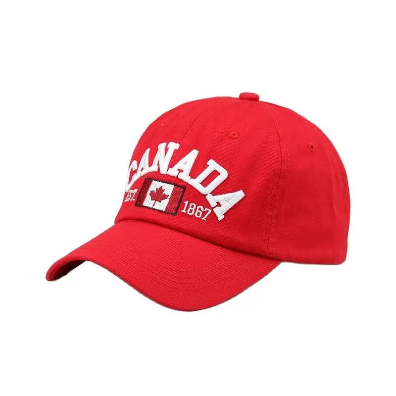 

2019 Cotton Gorras Canada Baseball Cap Flag Of Canada Hat Snapback Adjuatable Mens Baseball Caps Brand Snapback Hat