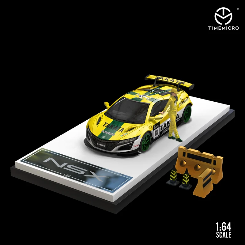 Время Micro 1:64 модель автомобиля NSX Takata коллекция литых автомобилей