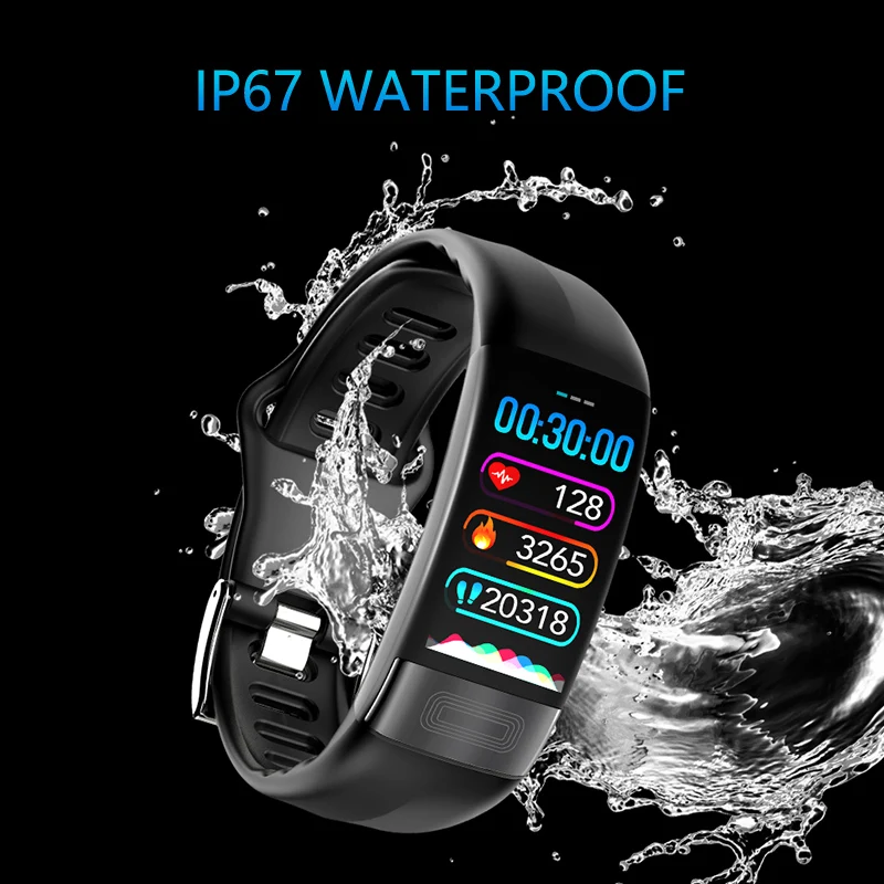 

MAFAM P11 ECG Smart band watch Heart Rate Monitor PPG Smart Bracelet Blood Pressure Clock 2019 Newest Waterproof Wristband