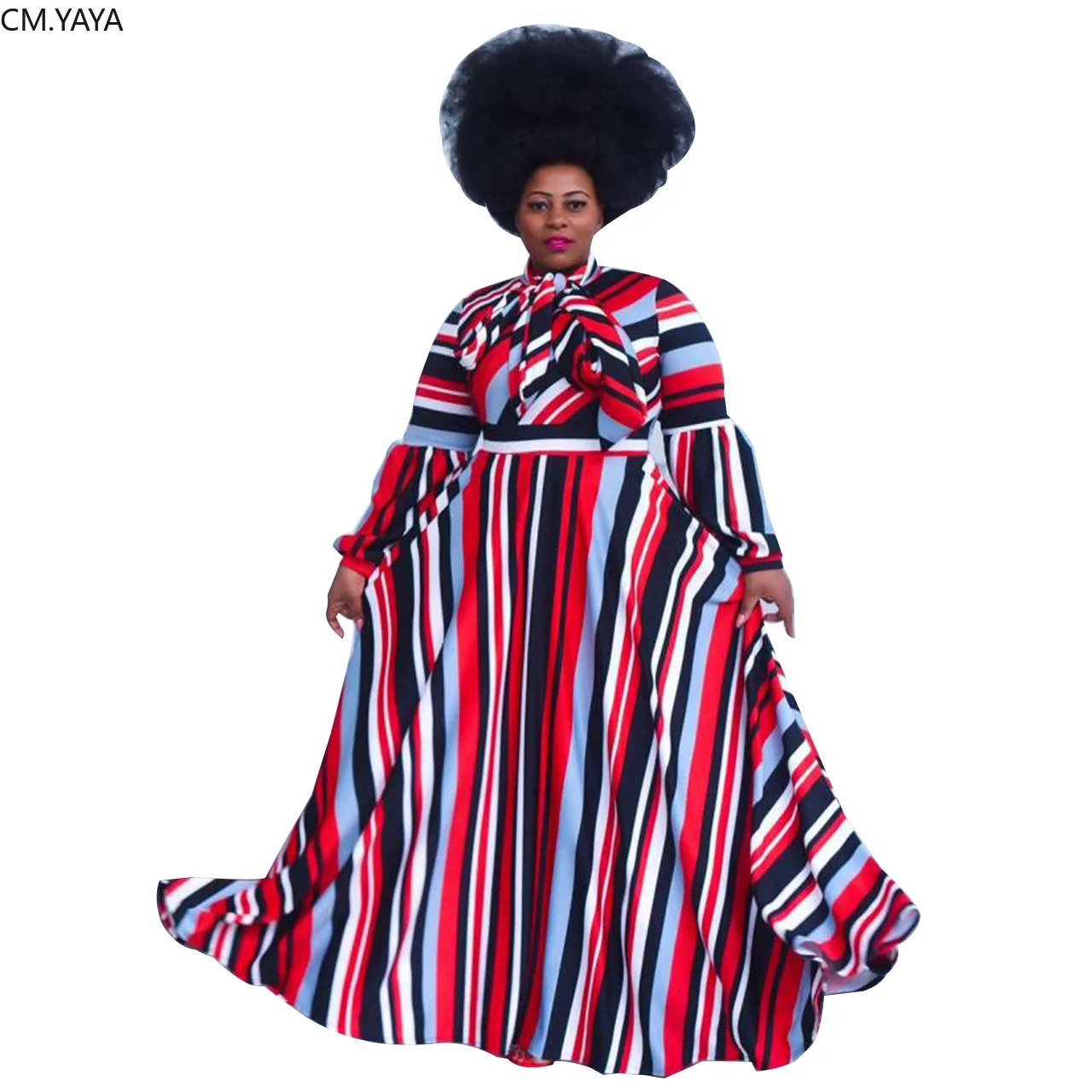 См. Несокрушимая Механическая для женщин Большие размеры XL 5XL полосатый принт Boe