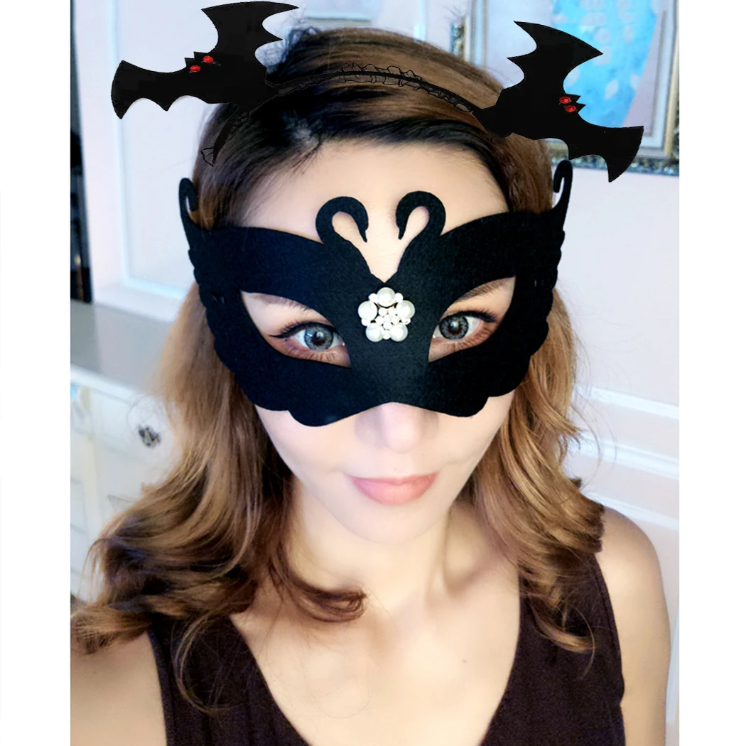Gothic Animal Bat Ear Headband Cosplay Hairbands Headwear Carnival Children Birthday Party Halloween for Women Girls |