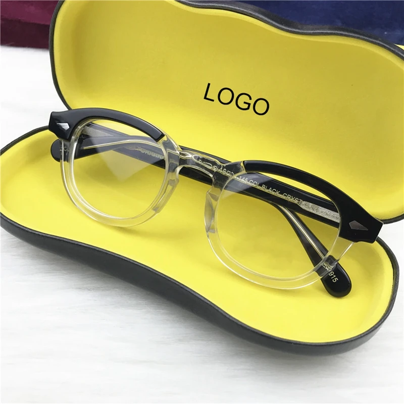 Мужские и женские очки с ацетатной оправой Джонни Depp брендовая дизайнерская