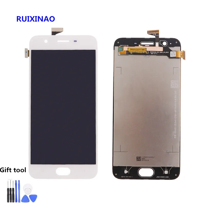 Для OPPO A57 ЖК дисплей с кодирующий преобразователь сенсорного экрана в сборе для