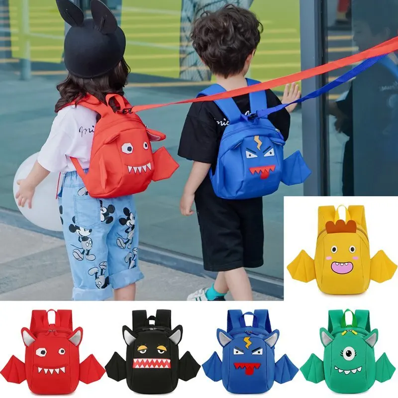 Fashion Child Backpacks Children's Backpack Anti-lost Traction Rope Kindergarten Bag Schoolbags Luxury Student Bag 2021 New Cute