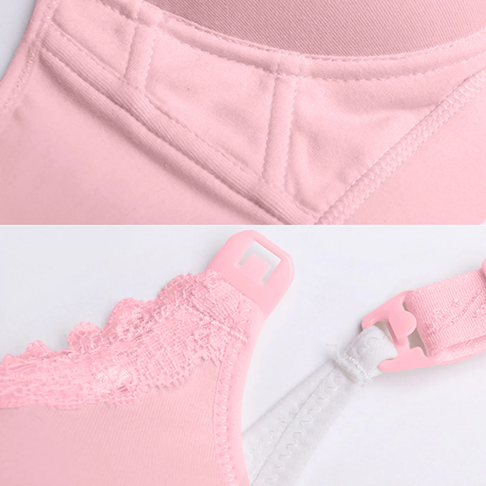 

Wirefree Nursing Maternity Bras Pregnancy Women Clothes Front buckle Lace Breathable Gather Prevent Sagging Underwear