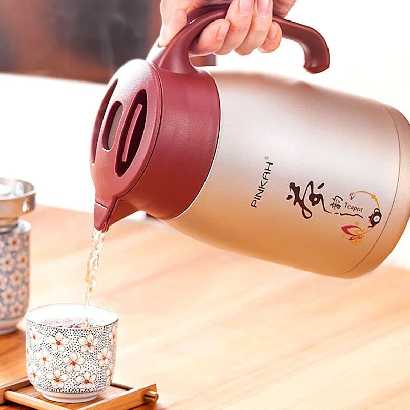 Горячая Распродажа PINKAH 1L/1.5L домашняя термо кувшин Бизнес тепловой чайник для