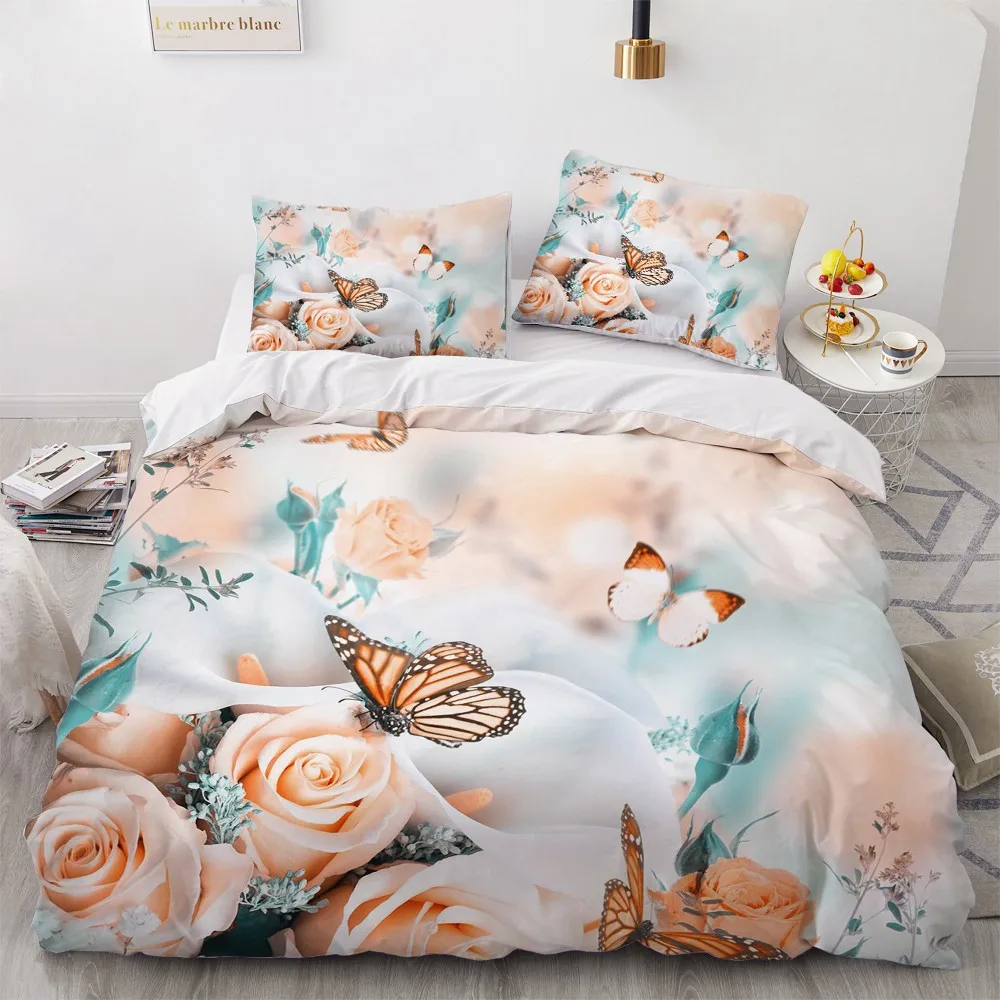 Simple Bedding Sets 3D Marbling Duvet Quilt Cover Set Comforter Bed Linen Pillowcase King Queen Full Double Home Texitle | Дом и сад