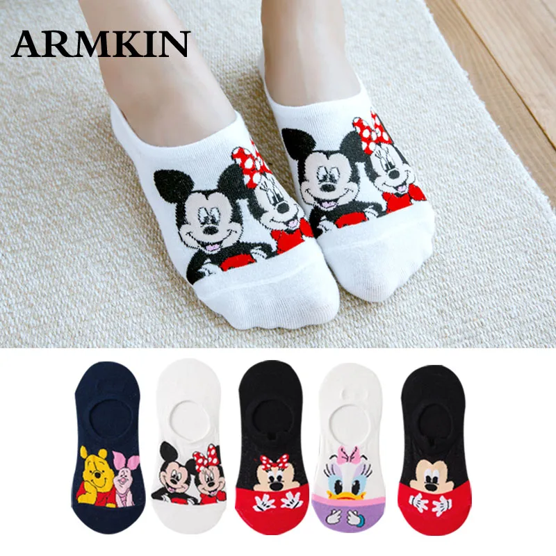 5Pairs/Lot Summer Cartoon Cat Fox rabbit Socks Cute Animal Women Socks Funny Ankle Socks Ladies Cotton invisible socks Dropship