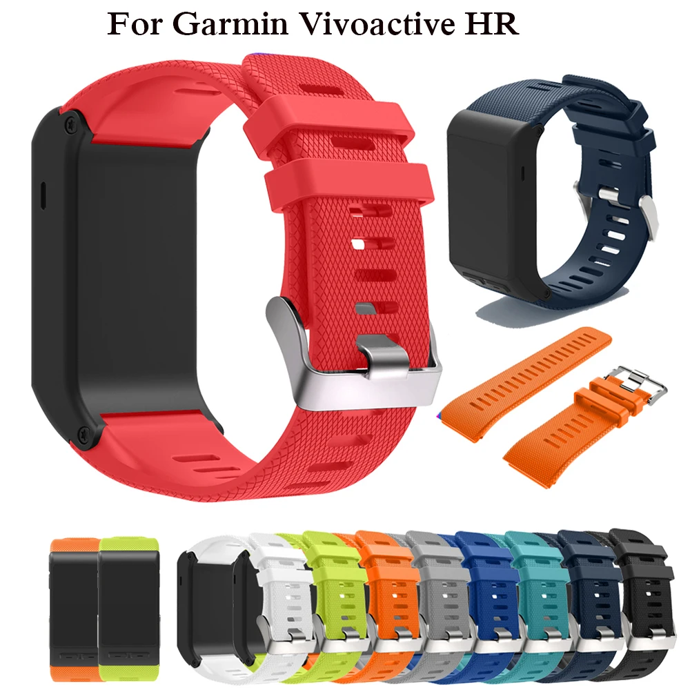 Спортивный ремешок для наручных часов Garmin vivoactive HR силиконовый умный Браслет