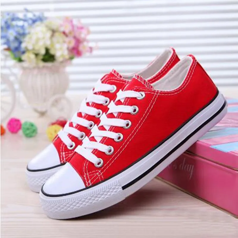 

2020 Spring Autumn New Style Women Vulcanized Solid Shoes Sneakers Ladies Lace-up Casual Shoes Breathable Walking Canvas Shoes