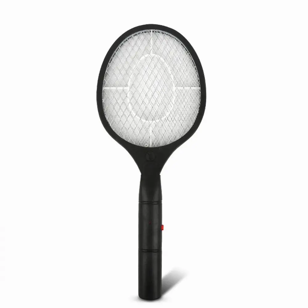Mosquito Swatter электрическая летняя Горячая Аккумуляторная Батарея мощность мухи комары Swatter ошибка ракетки средство от насекомых электромухобобайка - Цвет: black