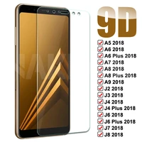 9d tempered glass on the for samsung galaxy a5 a7 a9 j2 j3 j7 j8 2018 a6 a8 j4 j6 plus 2018 screen protector glass film case
