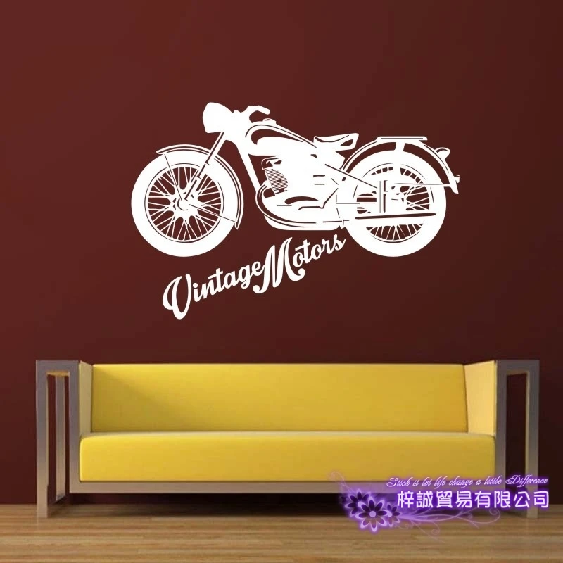 Винтажная наклейка на мотоцикл автомобиль виниловые наклейки стену