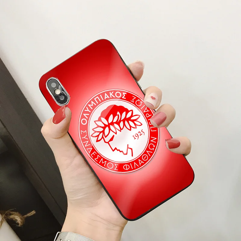 Чехол для телефона Guerrero iphone DIY Olympiakos FC чехол черный мягкий TPU iPhone 11Pro X XR XS MAX 7 8 7plus 6 6S