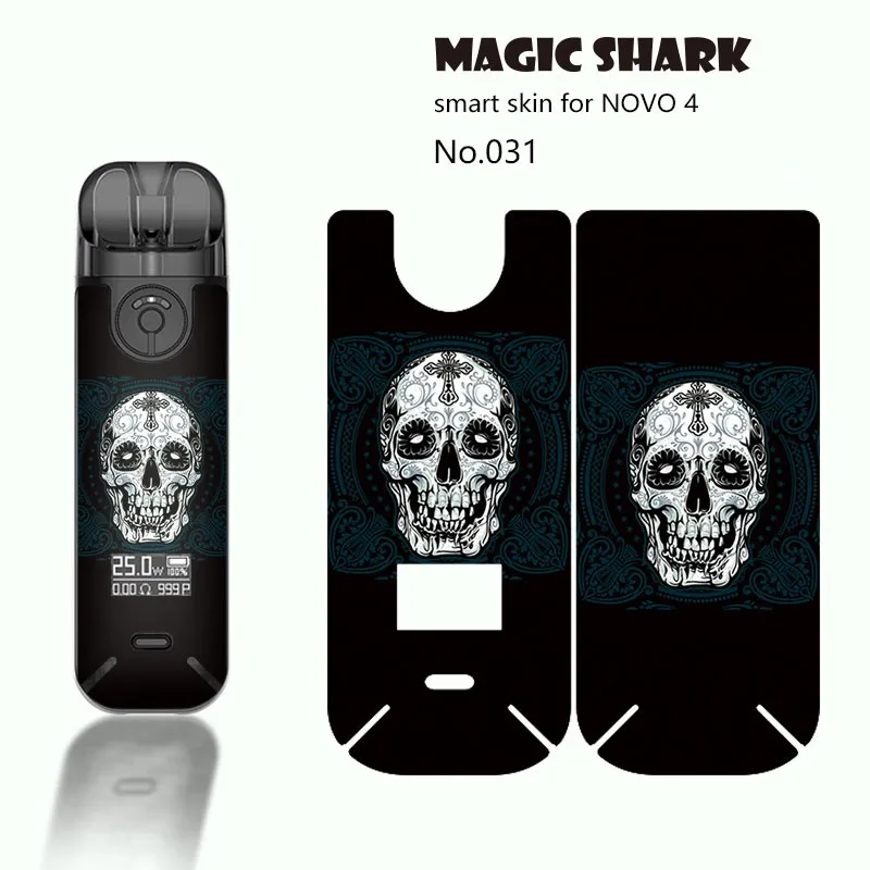 Чехол с лентой Magic Shark для Novo 4 наклейка Smok Novo4 мультяшный деревянный принт лист