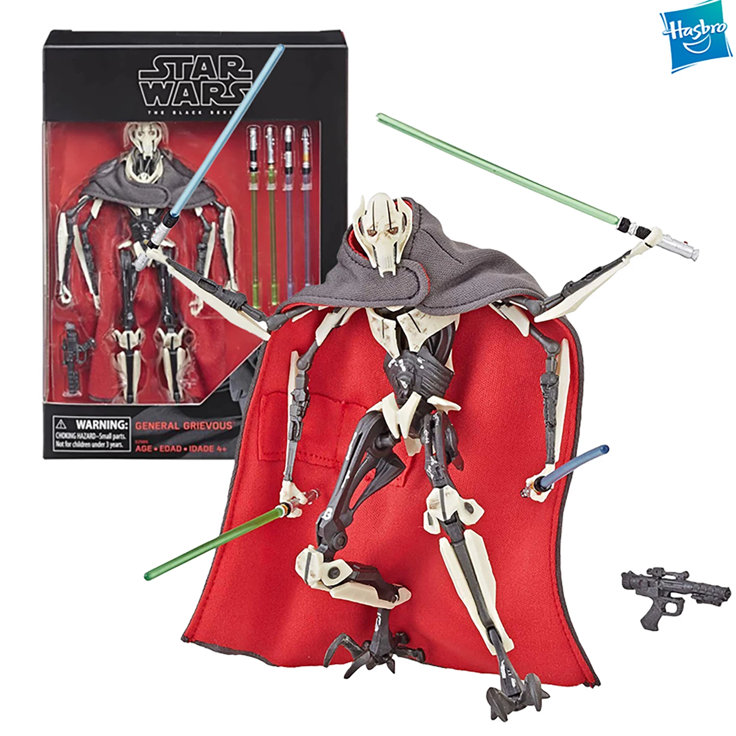 

6-дюймовый Hasbro Звездные войны черный серии генерал гривус фигурку лимитированная Коллекция Модель с принтом «Звездные войны» футболка для ...