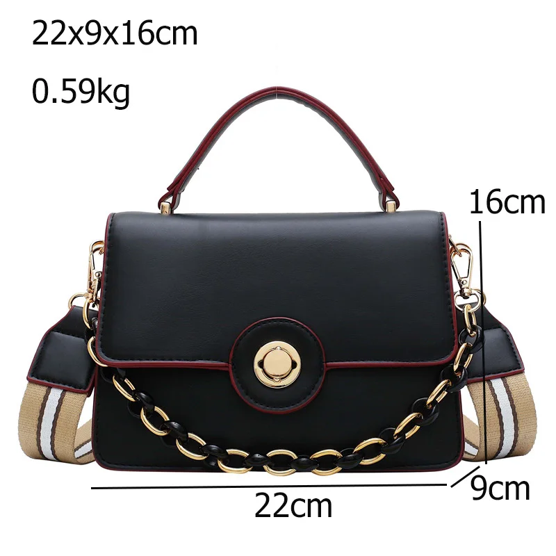 Кожаная маленькая сумка мессенджер с замком 2020 Роскошные винтажные сумки