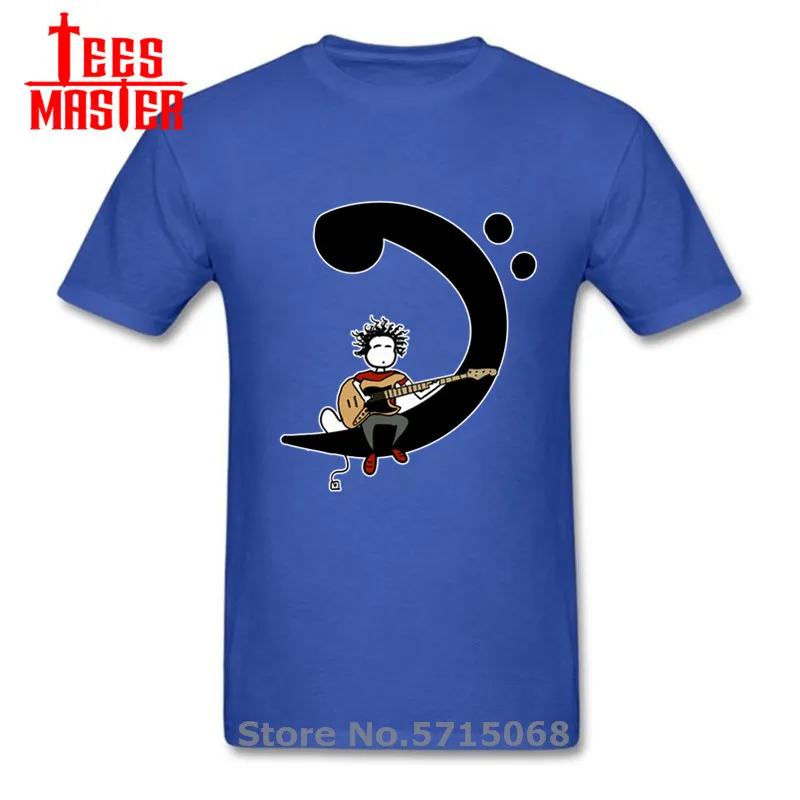 Футболка мужская в стиле хип-хоп забавная тенниска с изображением бас-гитары