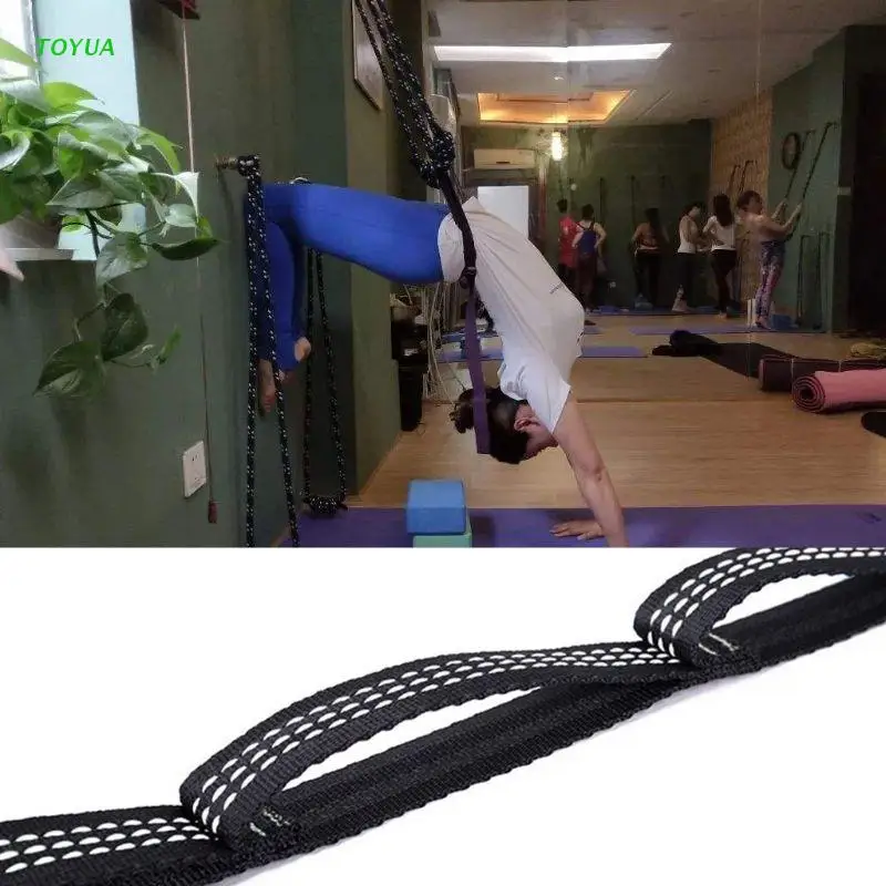 

Adjustable Tree Hanging Hammock Yoga Straps High Olypropylene Safety Yoga Hammock Rope Hammock Chrysanthemum Rope Strap 1XCC