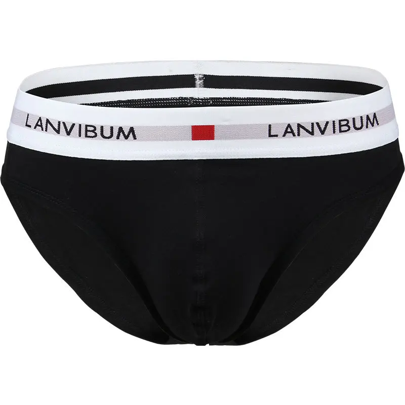 Трусы-слипы мужские хлопковые однотонные Классическое нижнее белье |