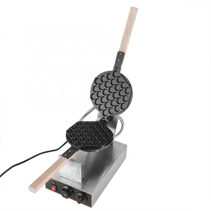 Kopen Commerciële Elektrische 110V Usplug Non-stick Pan Ei Bubble Wafel Maker Eggettes Bladerdeeg Taart Ijzer Maker Machine Bubble Ei Taart Oven