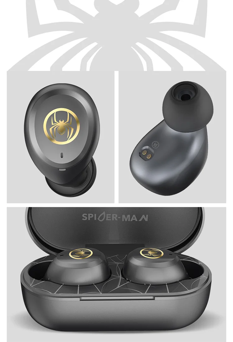 Marvel сертифицированные оригинальные TWS наушники Человек-паук беспроводные Bluetooth