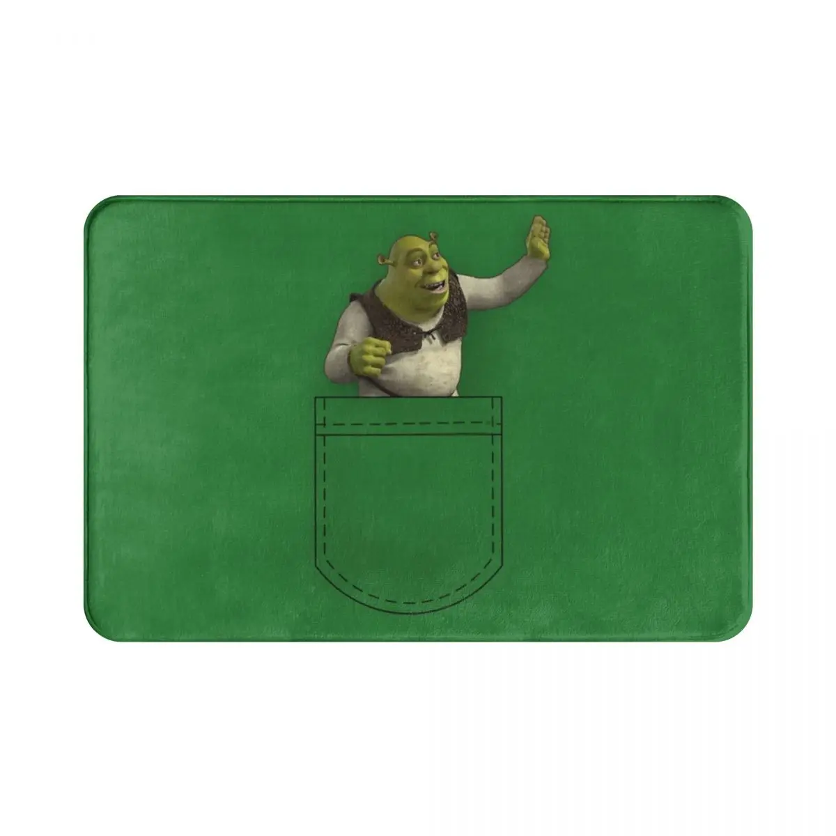 

Waving Pocket Shrek Polyester Doormat Rug carpet Mat Footpad Non-slip removalEntrance Kitchen Bedroom balcony Cartoon