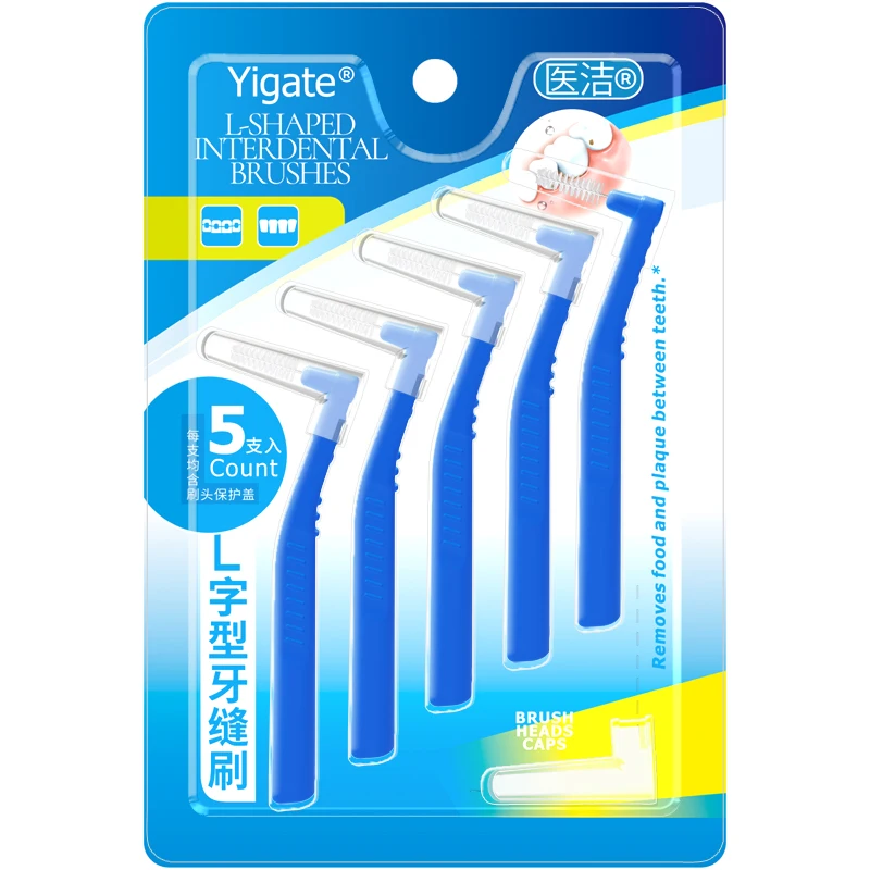 L-образный инструмент для чистки зубов зубочистки взрослых