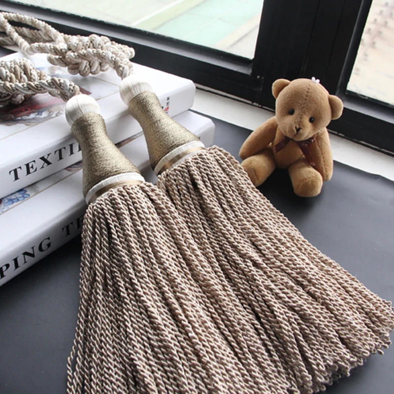 1PC Hanging Ball Curtain Tieback Tassel Buckle Curtains Braided Binding Tiebacks Window Tie Back Holder | Дом и сад