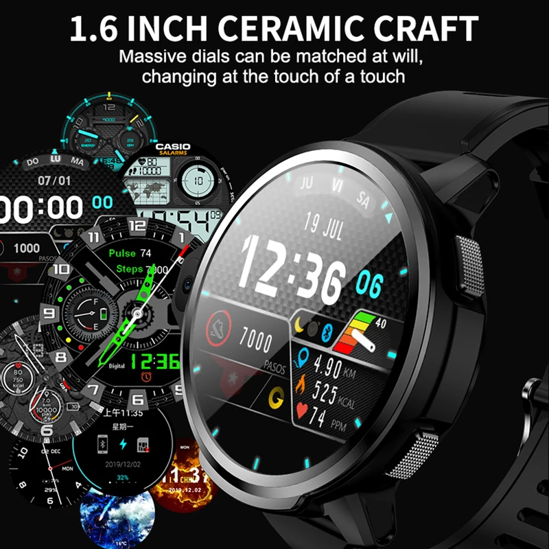

32GB ROM 3GB RAM 4G Smart Watch GPS 500W Camera Video MT6739 Quadcore 1.25GHz 800mAh Sports Tracker Silicone Strap Smartwatch